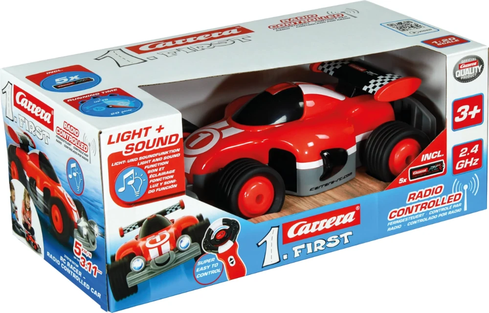 Carrera RC First Racer mit Lenkrad-Controller für Anfänger 370181073P Carrera RC First Racer mit Lenkrad-Controller für Anfänger 370181073P