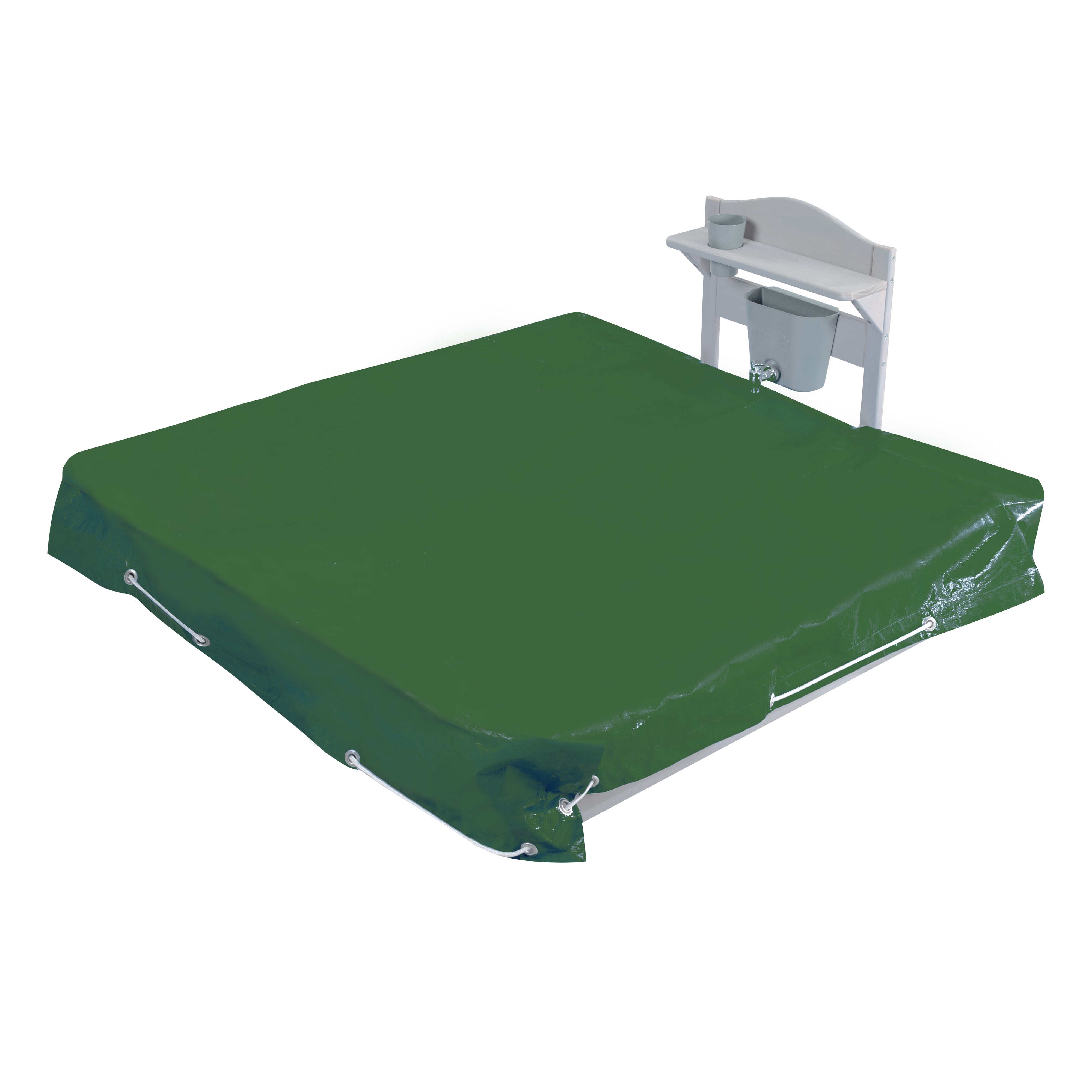 Roba 456061GAZU Sandkasten mit Matschküche + Plane grau – Outdoor + - Produktbild 6