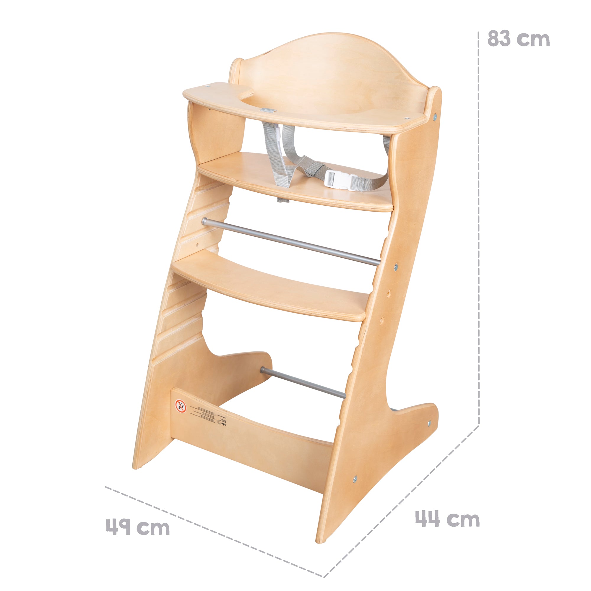Roba 7547 Treppenhochstuhl natur lackiert - Produktbild 7