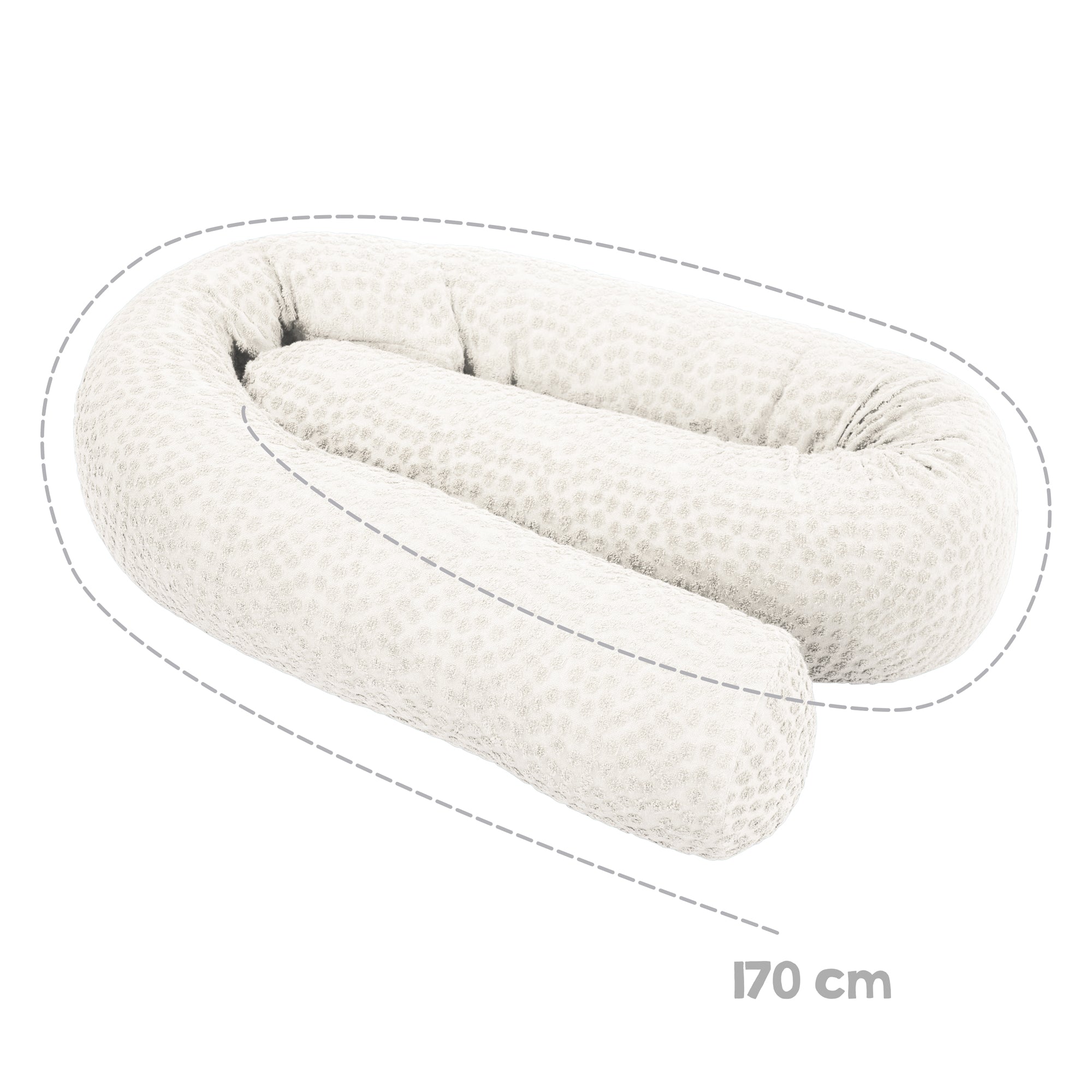 Roba 284100G281 Bettschlange 'Seashells' oyster neutral weiß – Babynester - Produktbild 5