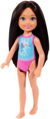 Barbie_Chelsea_Beach_Puppe_(Schwarzhaarig)_GLN71, Puppe, Spielzeug, Kind, Mädchen, Person