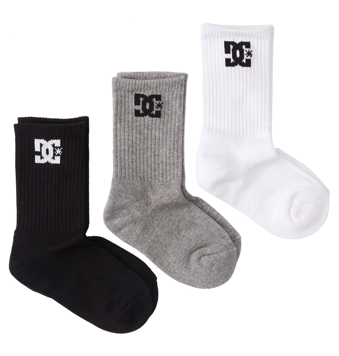 DC, Crew, 3Pk, Crew-Socken, für, Männer
