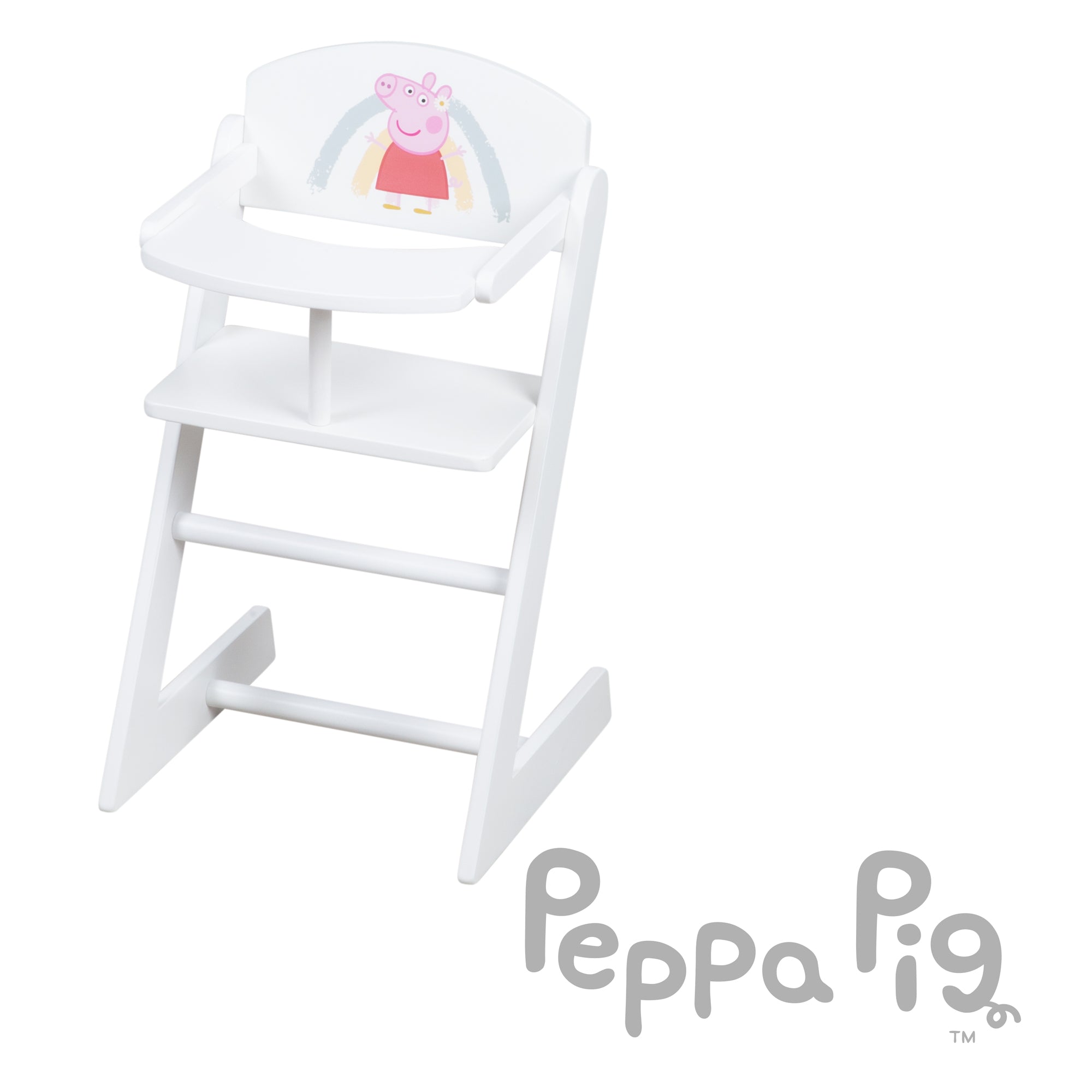 Roba 490034PP1 Puppenhochstuhl Peppa Pig weiß – Puppenmöbel & Häuser - Produktbild 3