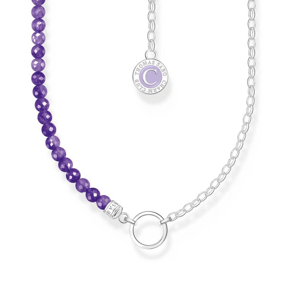 Thomas Sabo Kette Charm-Club M Gliedern Silber Violett Länge 45 Cm Ke2190-007-13-L45V Thomas, Sabo, Kette, Charm-Club, M, Gliedern, Silber, Violett, Länge, 45, Cm, Ke2190-007-13-L45V, Zubehor, Schmuck, Halskette