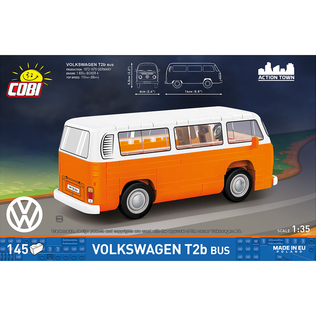 COBI 24621 - VW T2B BUS SCALE 1:35 - Bild 4
