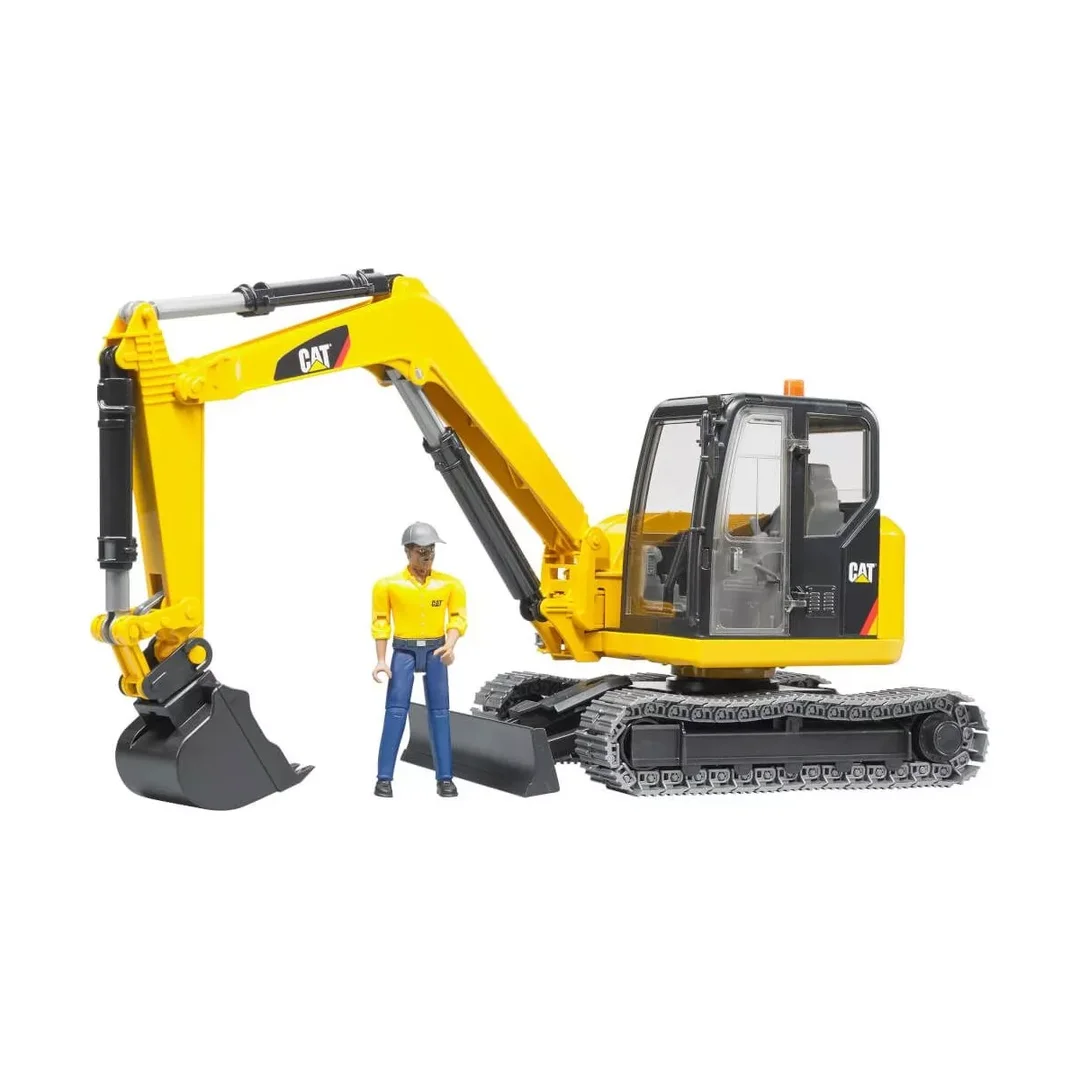Bruder 02466 Cat Minibagger Mit Bauarbeiter Bruder, 02466, Cat, Minibagger, Mit, Bauarbeiter
