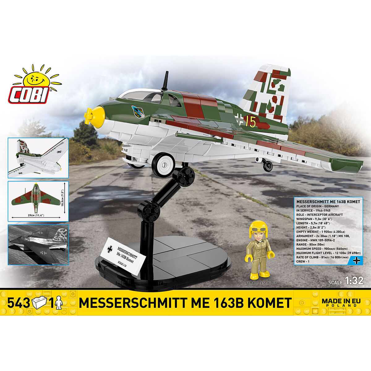 COBI 5766 - Messerschmitt ME 163B KOMET - Bild 4