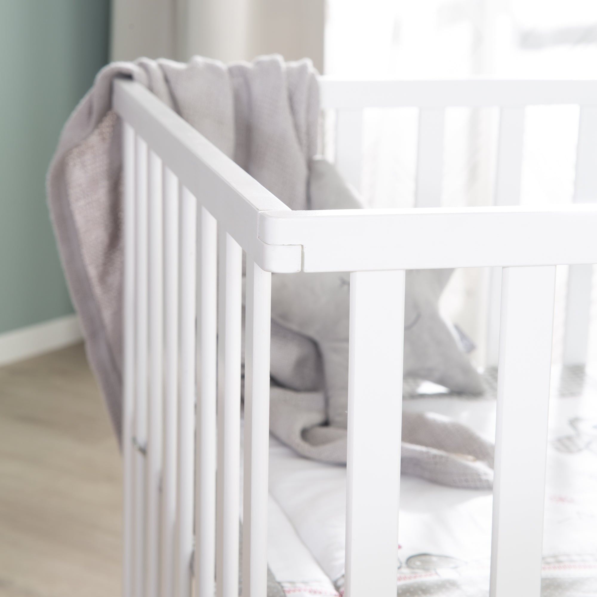 Roba 0241WES148A Laufgitter 100x75 cm Adam & Eule weiß - Produktbild 10