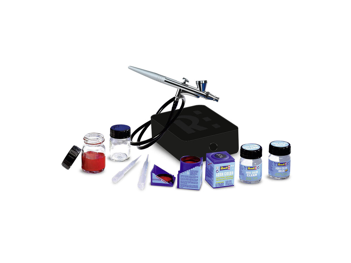 Revell_39195_New_Basic_Set_Revell_Airbrush_Komplett-Set_für_Einsteiger Revell_39195_New_Basic_Set_Revell_Airbrush_Komplett-Set_für_Einsteiger