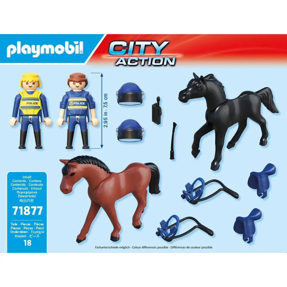 PLAYMOBIL 71877 Polizeireiterstaffel