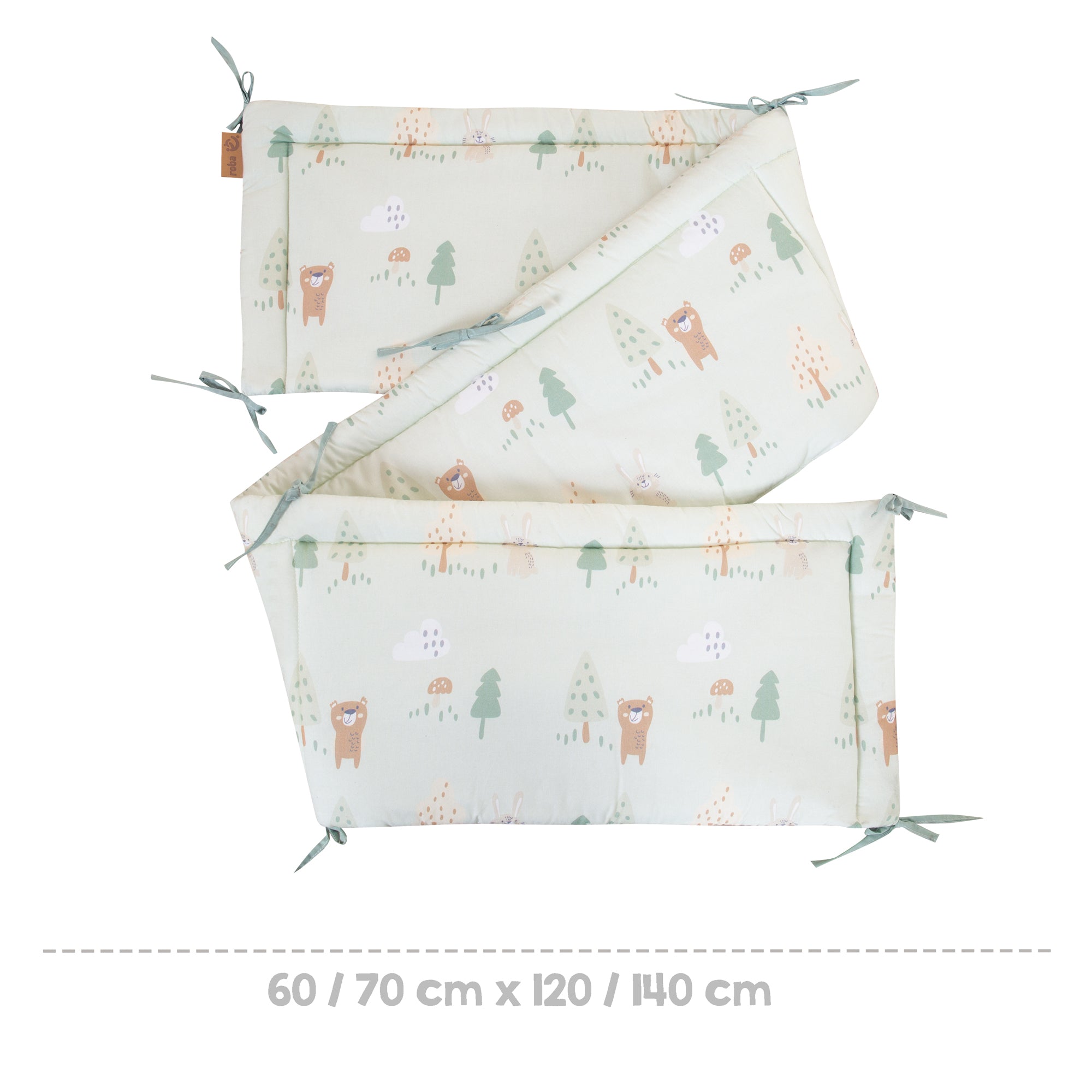 Roba 0292V283 Nestchen einzeln Woodland Buddies grün – Bettenzubehör - Produktbild 6