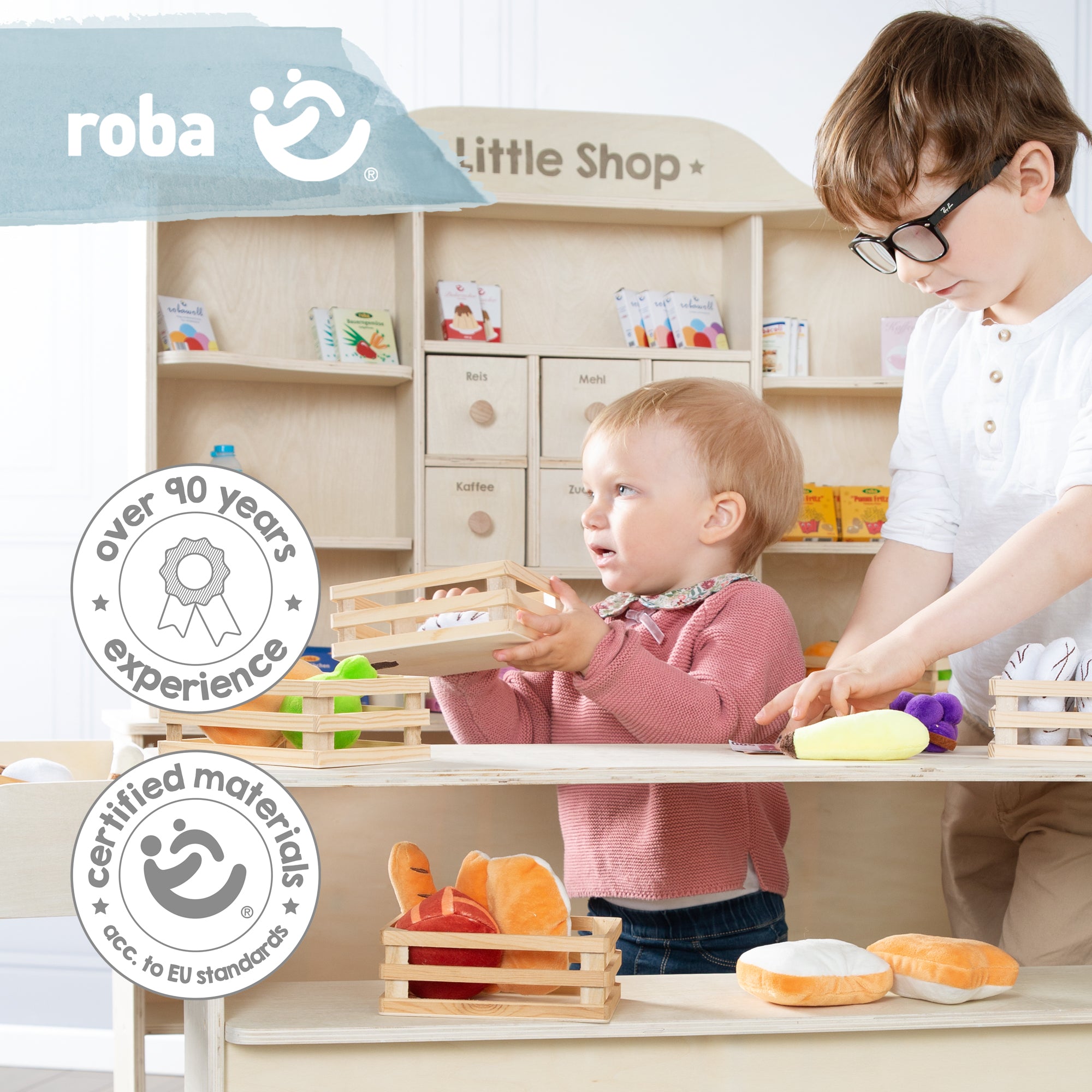 Roba 9286 Verkaufsstand natur lackiert – Rollenspiel - Produktbild 11
