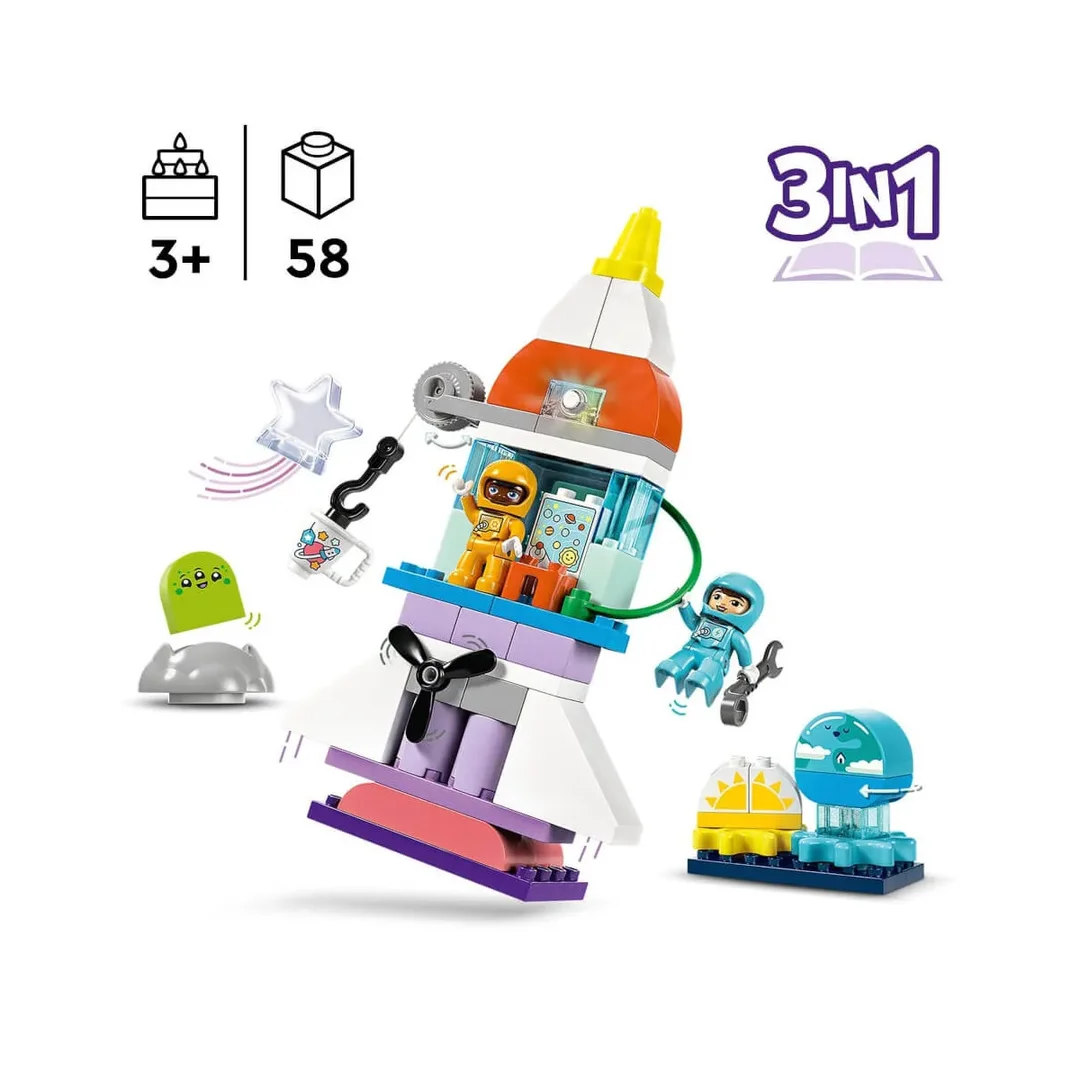 LEGO® DUPLO® 3-In-1-Spaceshuttle Für Viele Abenteuer 10422