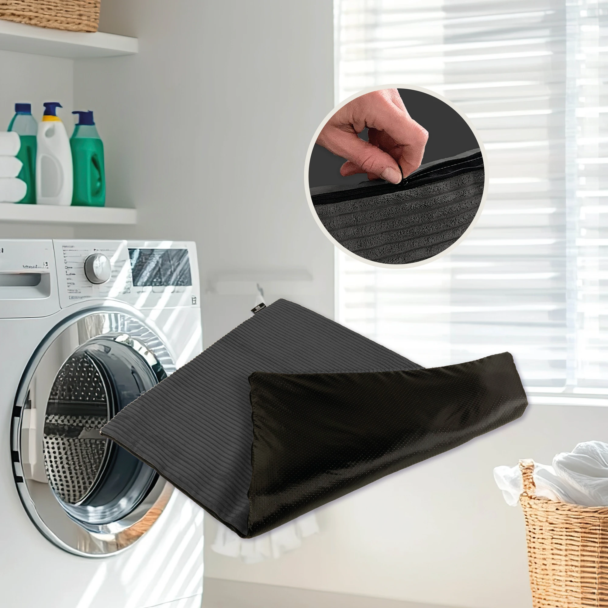 Rohrschneider RS 22390 Hanfmatte Cordbezug – Naturmatte mit Bezug GR.2