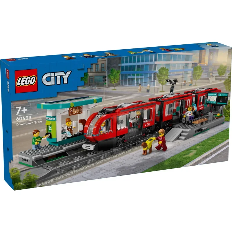 LEGO®, 60423, City, -, Straßenbahn, mit, Haltestelle