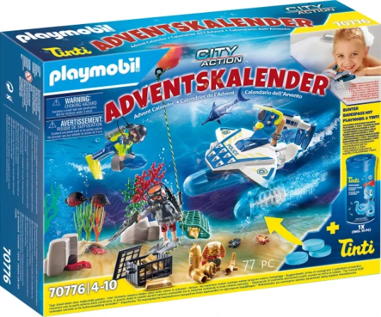 PLAYMOBIL 70776 "Badespaß Polizeitaucheinsatz" Adventskalender PLAYMOBIL 70776 "Badespaß Polizeitaucheinsatz" Adventskalender