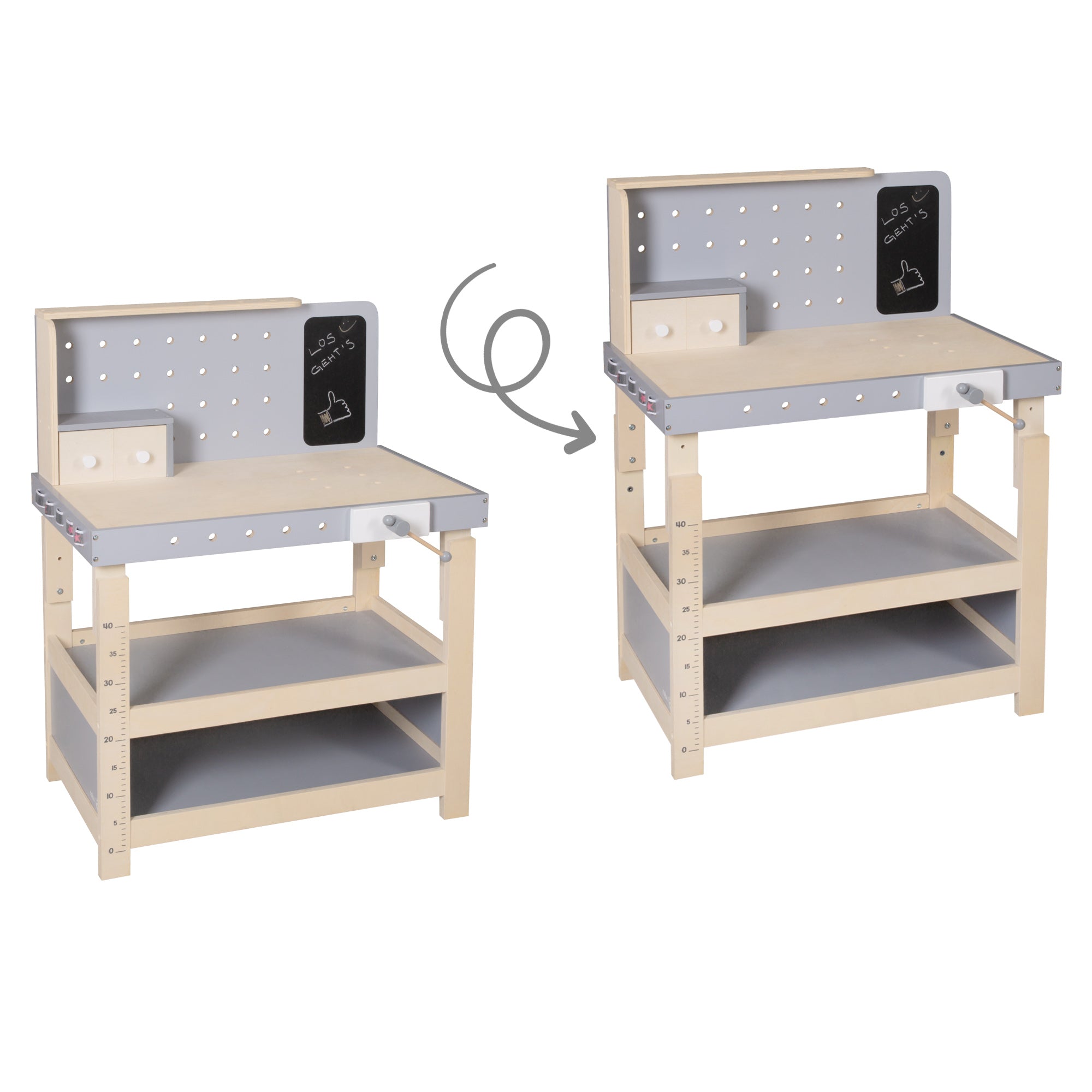 Roba 97211 Werkbank, höhenverstellbar natur lackiert – Rollenspiel - Produktbild 6