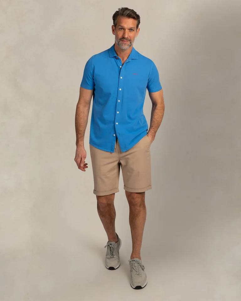 NZA 26CN590SSB/XXL Hemd - Kurzarm / Marineblau - XXL