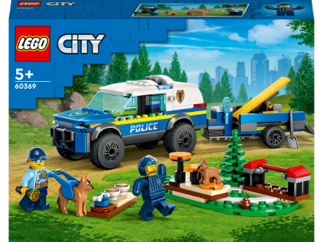 LEGO® City Mobiles Polizeihunde-Training 60369 Spielzeug, Maschine, Rad, Abschleppwagen, Person