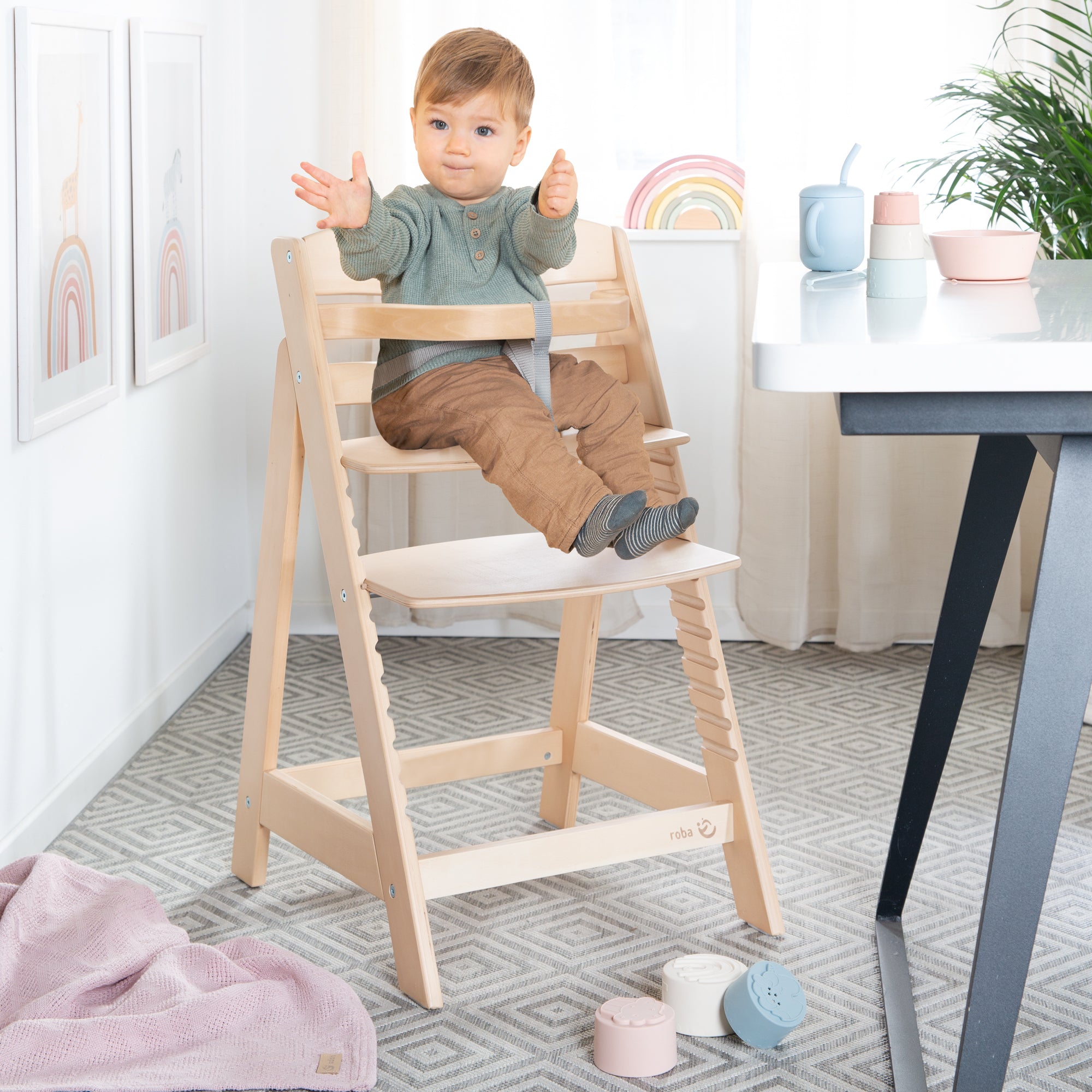 Roba 7562 Treppenhochstuhl natur lackiert - Produktbild 2