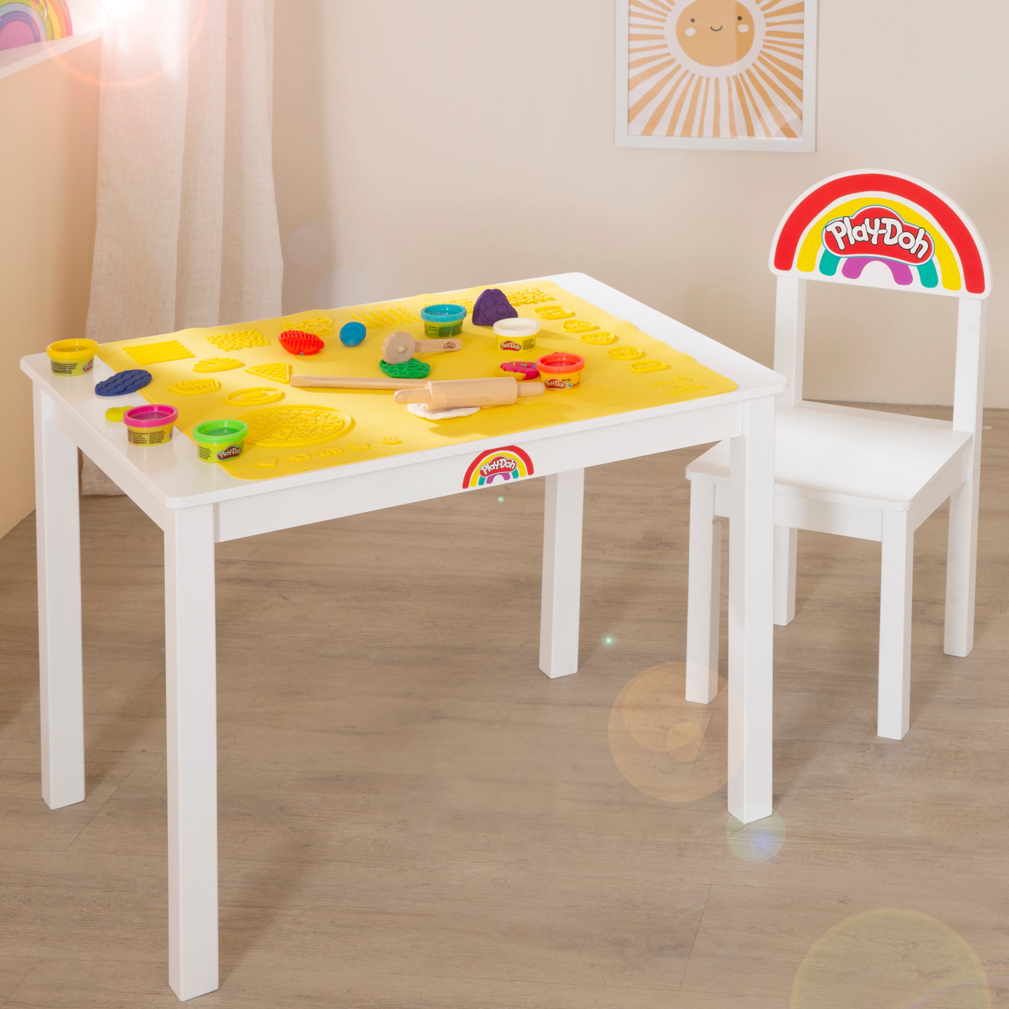 Roba 450016PD1ZU Sitzgruppen-Set roba x Play-Doh weiß – Spielmöbel - Produktbild 4
