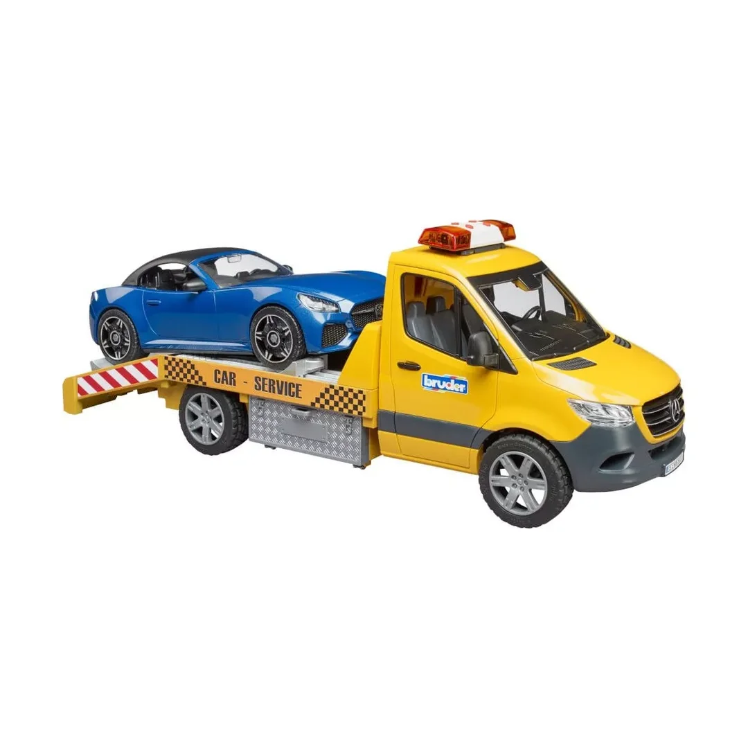 Bruder_02675_Mb_Sprinter_Autotransporter_M._Light_+_Sound_Modul_\nUnd_Bruder_Roadster