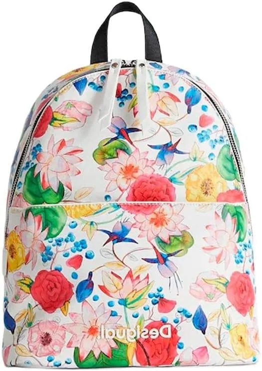Desigual Damen Rucksack „Small Backpack Flowers“ - Blumenmuster 22SAKP161000U