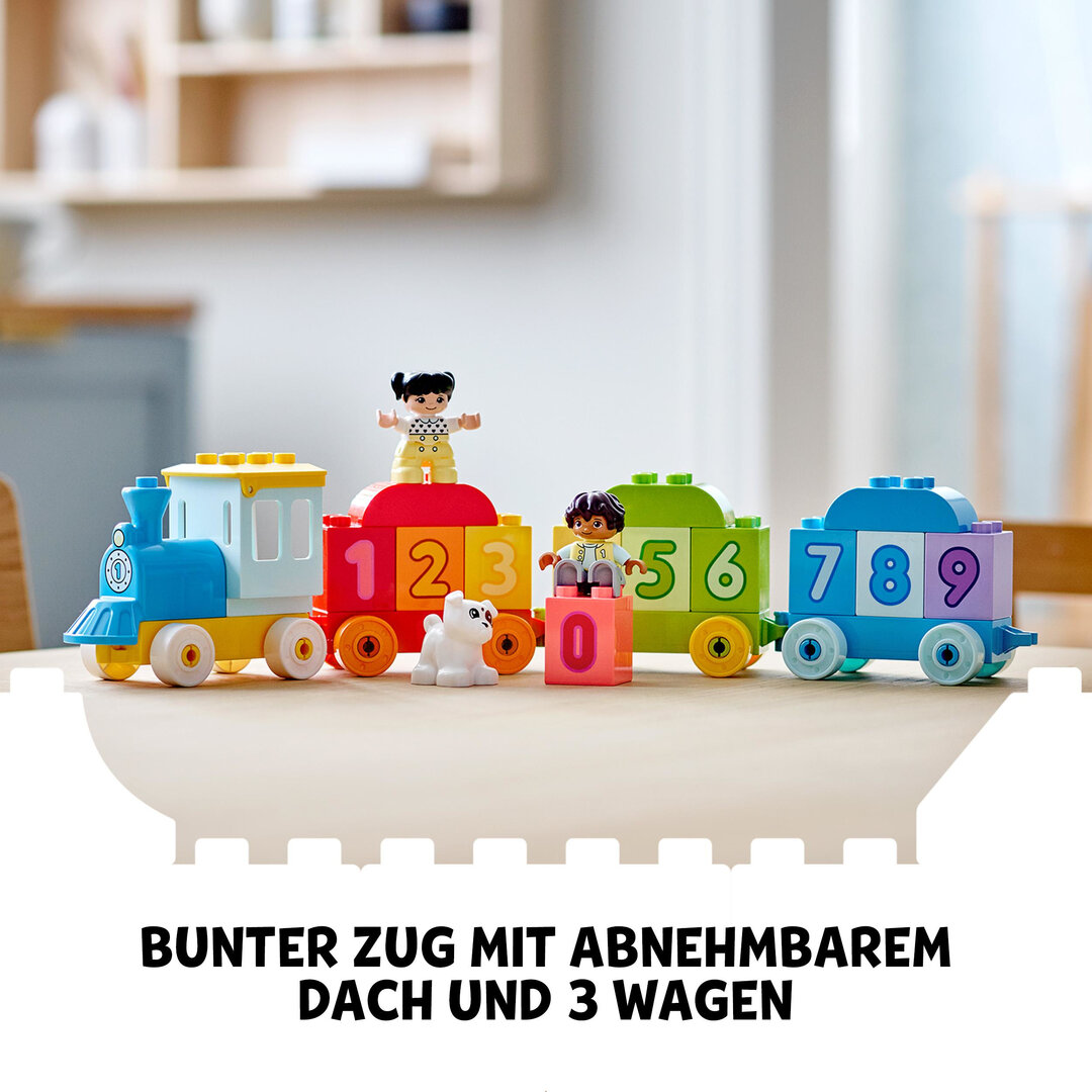 LEGO® DUPLO® Mein Erstes Zahlenzug – Zählen lernen 10954 Spielzeug, Person, Maschine, Rad