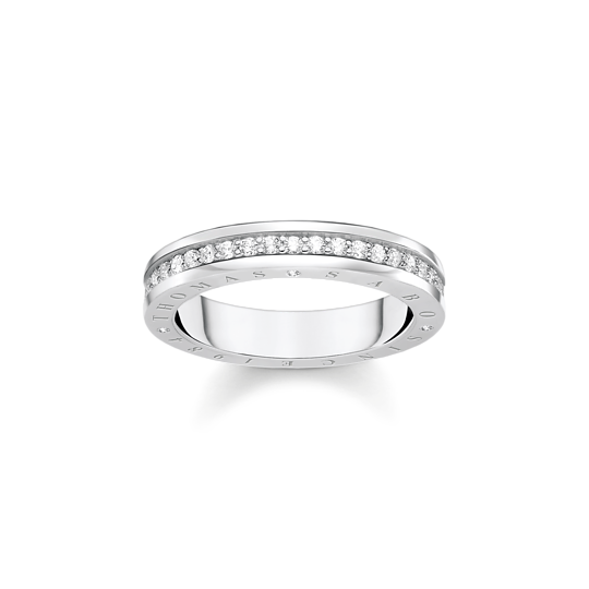 Thomas Sabo Ring Sterling Silver Mit Weißen Gr. 54 Tr2254-051-14 Thomas, Sabo, Ring, Sterling, Silver, Mit, Weißen, Gr., 54, Tr2254-051-14, Platin, Silber, Zubehör, Schmuck, Ring