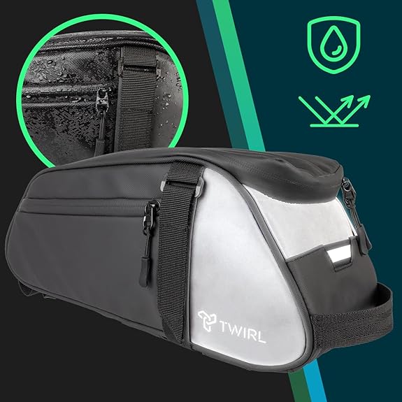 TWIRL 123202 – Gepäckträgertasche CARRY ED 6 L Schwarz/Grau