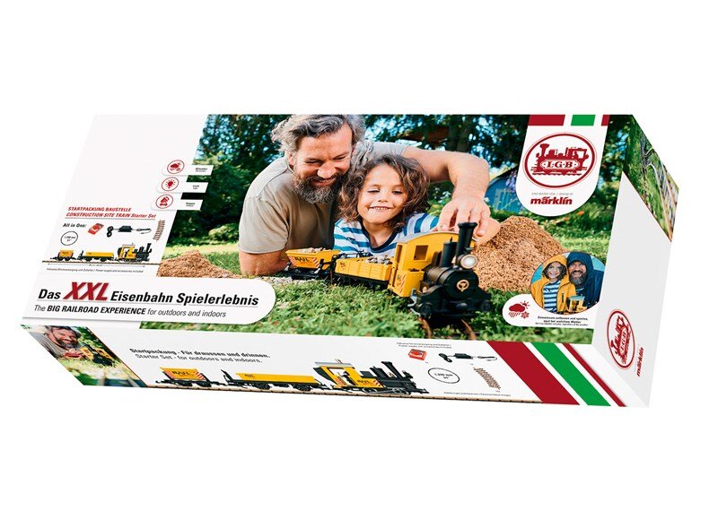 LGB, L70503, Startset, LGB, Gartenbahn, Baustellenzug, Gras, Landwirtschaft, Mann, Person