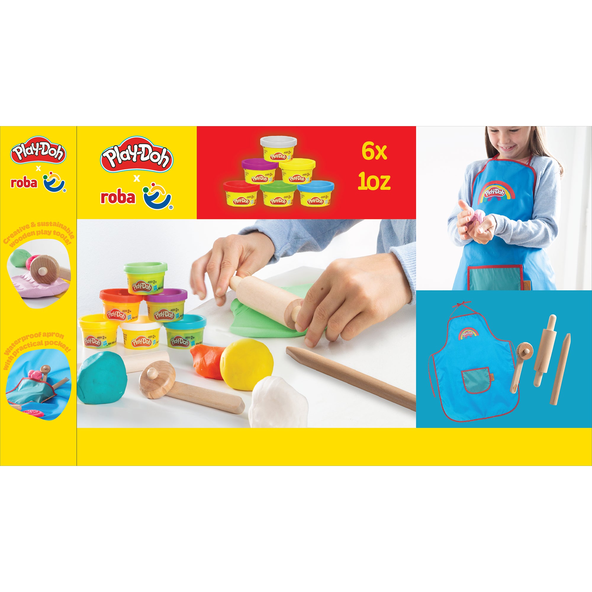 Roba 98156PD11 Spielset "roba x Play-Doh" PlayDoh bunt – Motorik & Lernen - Produktbild 6