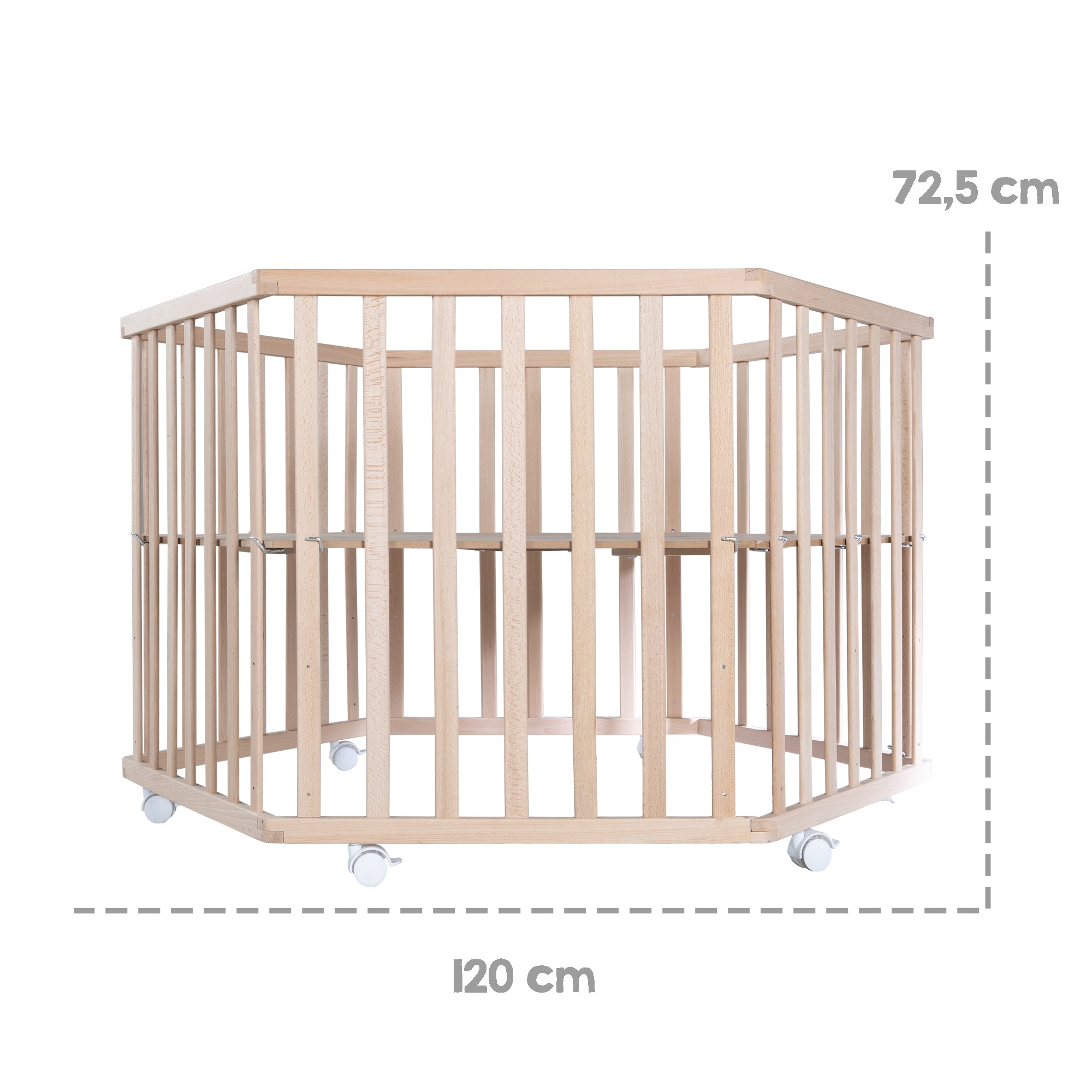 Roba 0232NAG240 Laufgitter 6-eckig Lil Planet grün Bio Buche natur - Produktbild 4