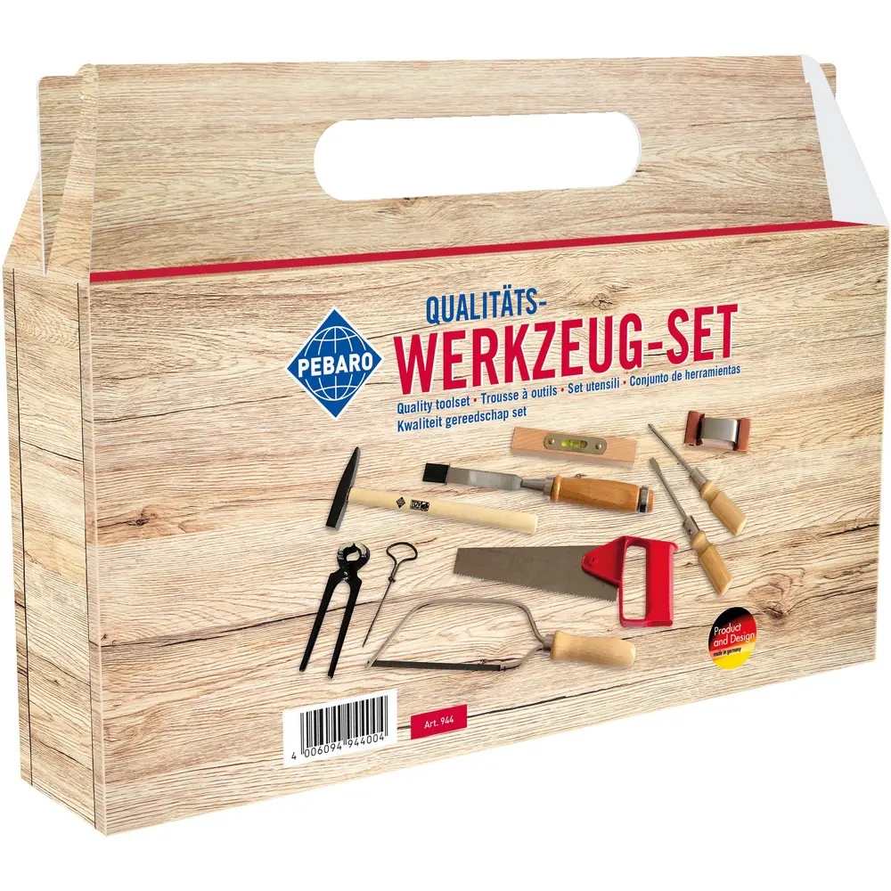 PEBARO Werkzeugset im Tragegriff-Karton