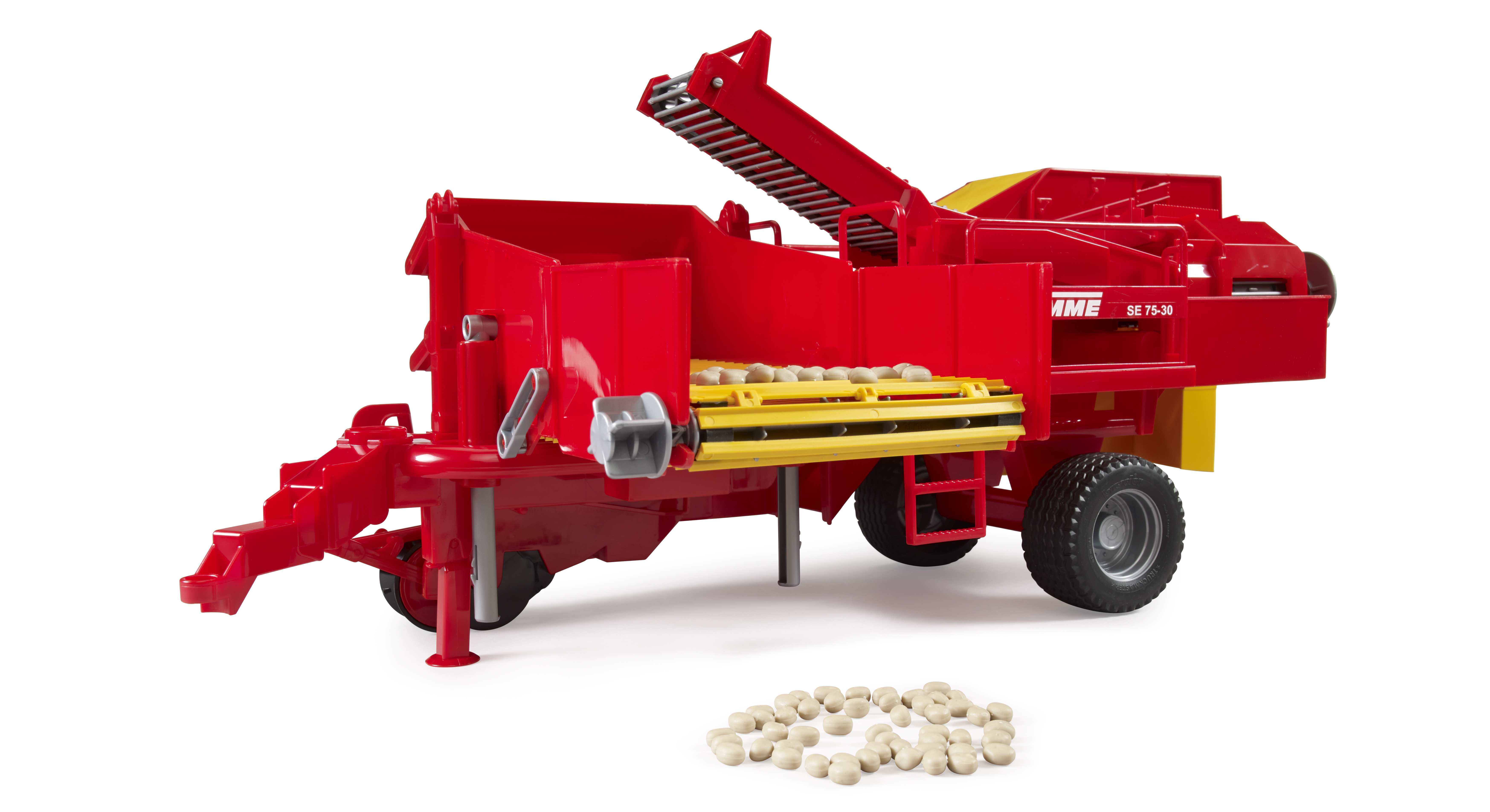 BRUDER 02130 - Grimme SE 75-30 Kartoffelvollernter mit 80 Kartoffelimitaten - Bild 2