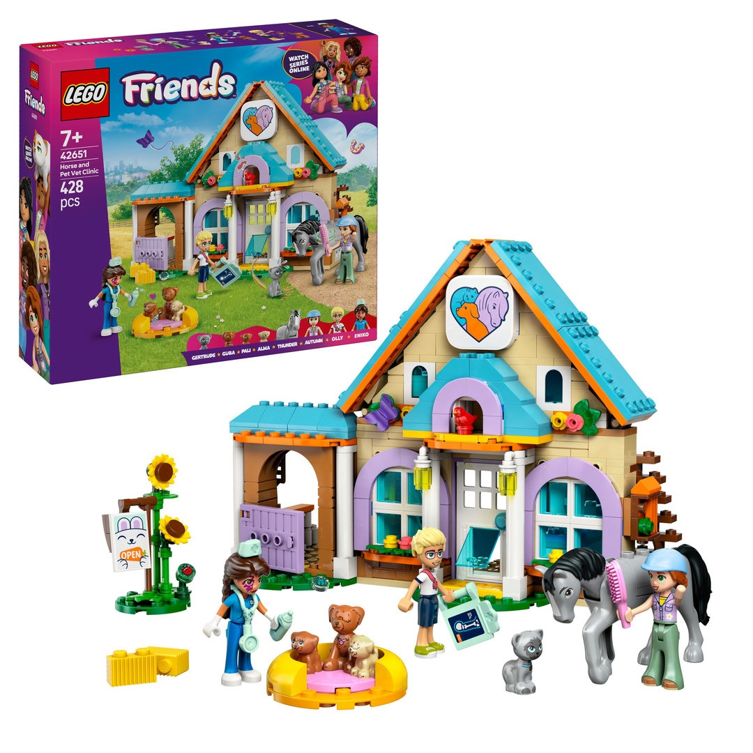 LEGO® Friends 42651 Tierarztpraxis für Pferde und