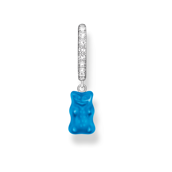 Thomas Sabo Ohrhänger Haribo Creolen Einzel Goldbär Blau CR726-052-1 Thomas, Sabo, Ohrhänger, Haribo, Creolen, Einzel, Goldbär, Blau, CR726-052-1, Zubehor, Edelstein, Schmuck, Türkis