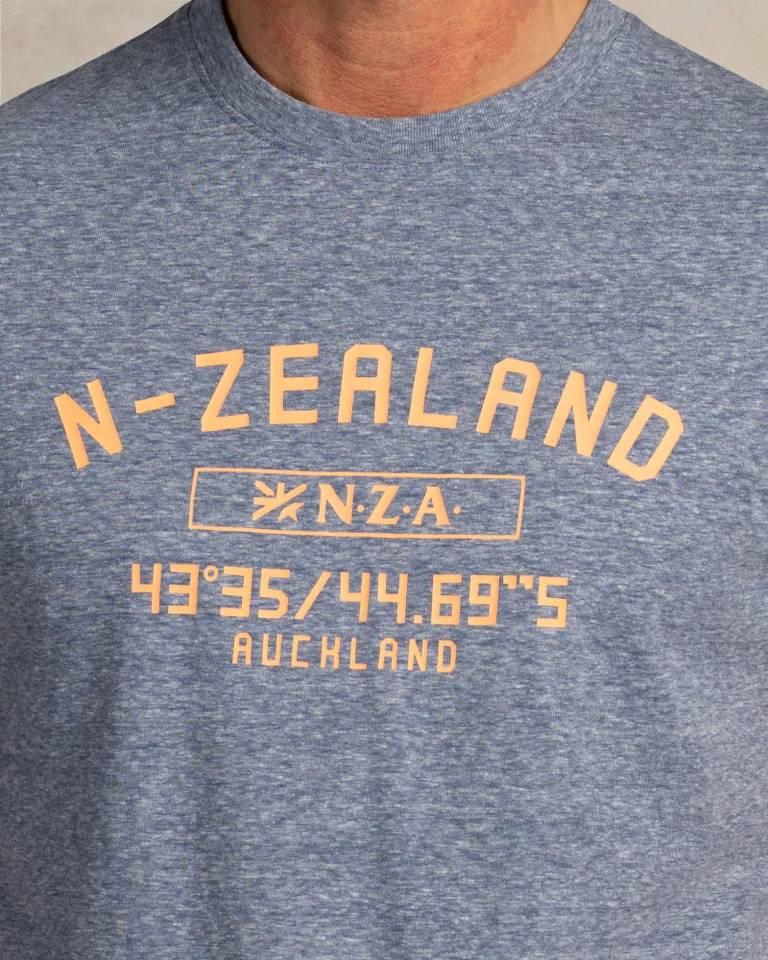 NZA 26CN720NM T-Shirt - Dunkelblau / Print