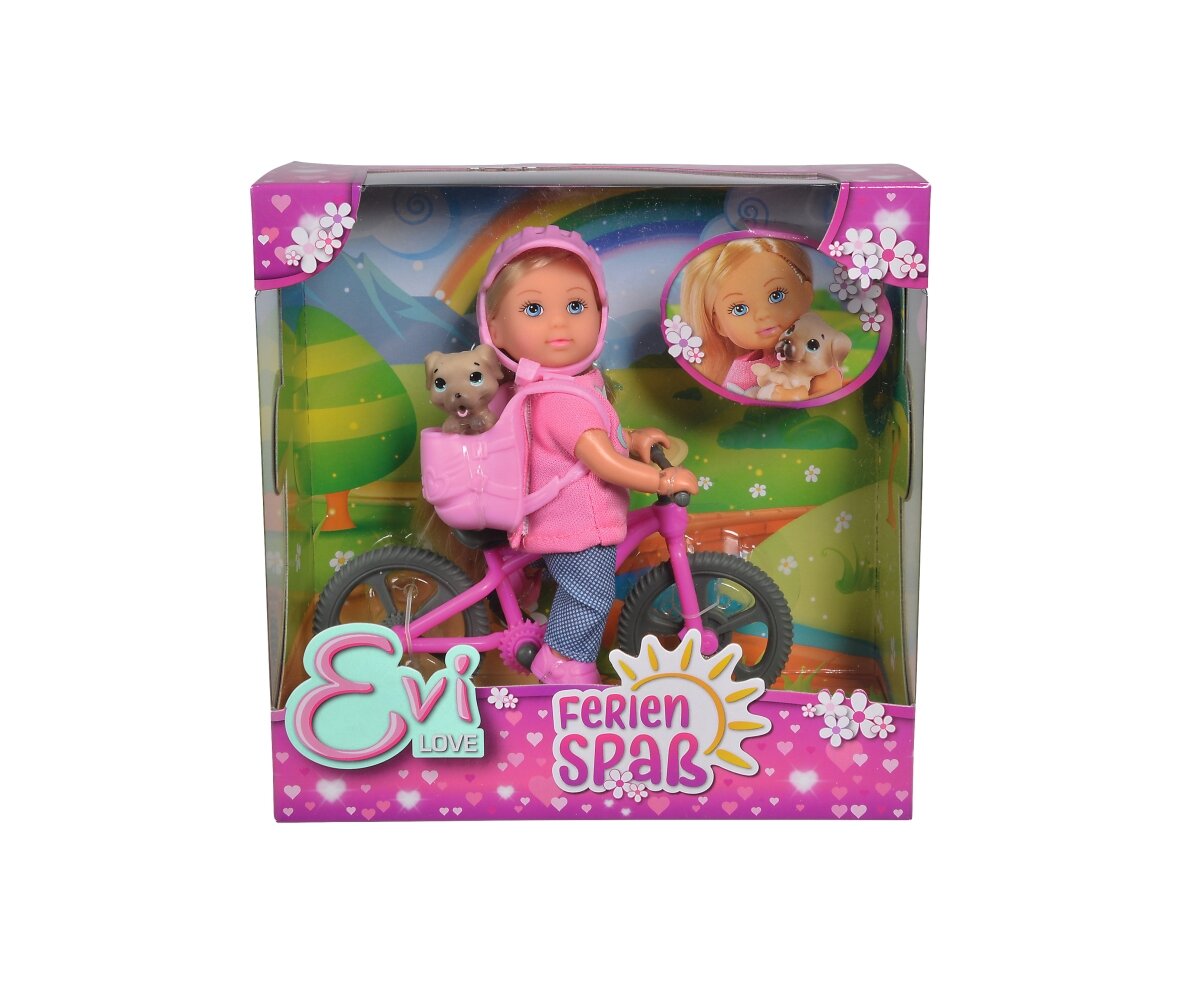 Evi_LOVE_Ferienspaß_Fahrrad_(105733273), Puppe, Spielzeug, Baby, Person, Figur