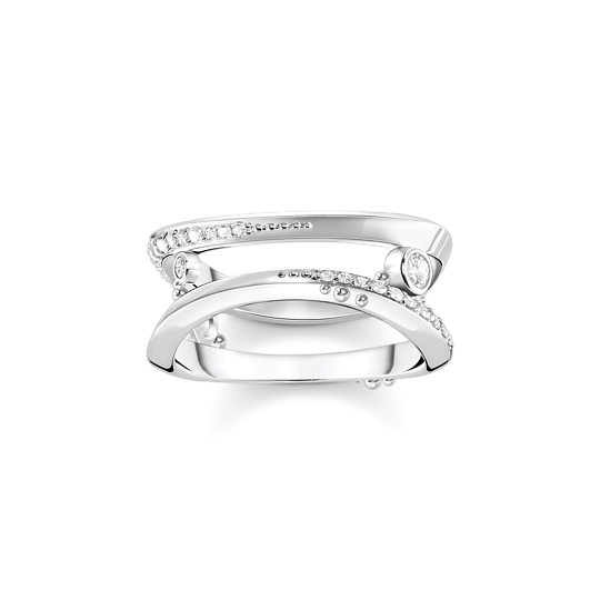 Thomas Sabo Ring Welle Mit Weißen Steinen Gr. 54 Thomas, Sabo, Ring, Welle, Mit, Weißen, Steinen, Gr., 54, Zubehor, Schmuck, Ring, Platin, Silber