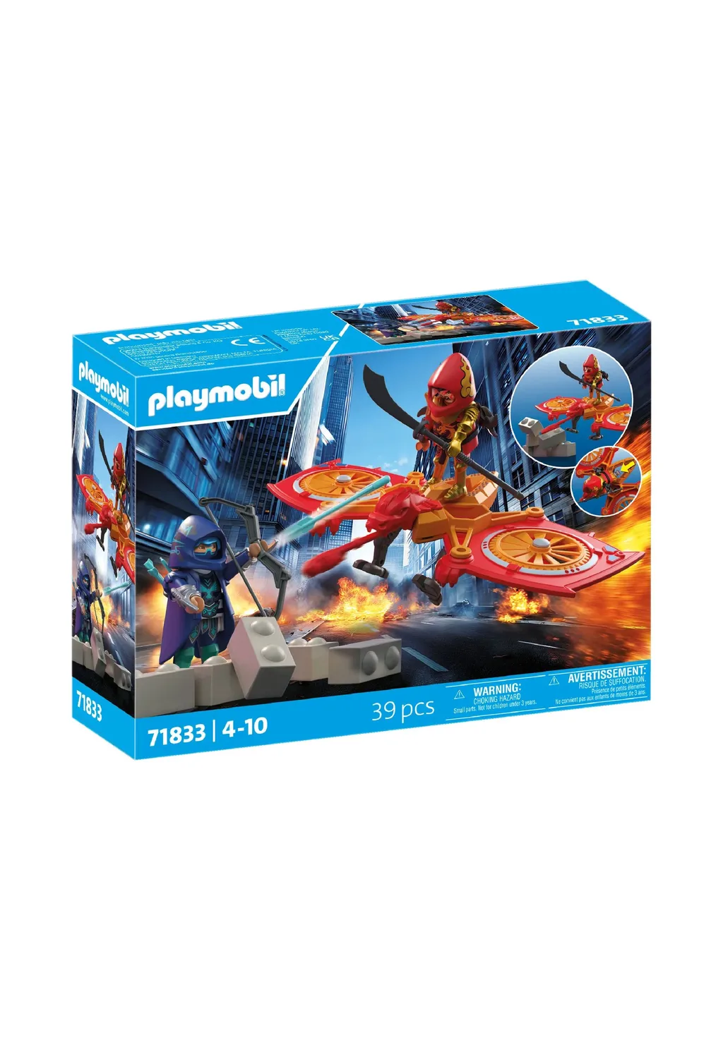 PLAYMOBIL 71833 Helden-Drohne gegen bösen Ninja