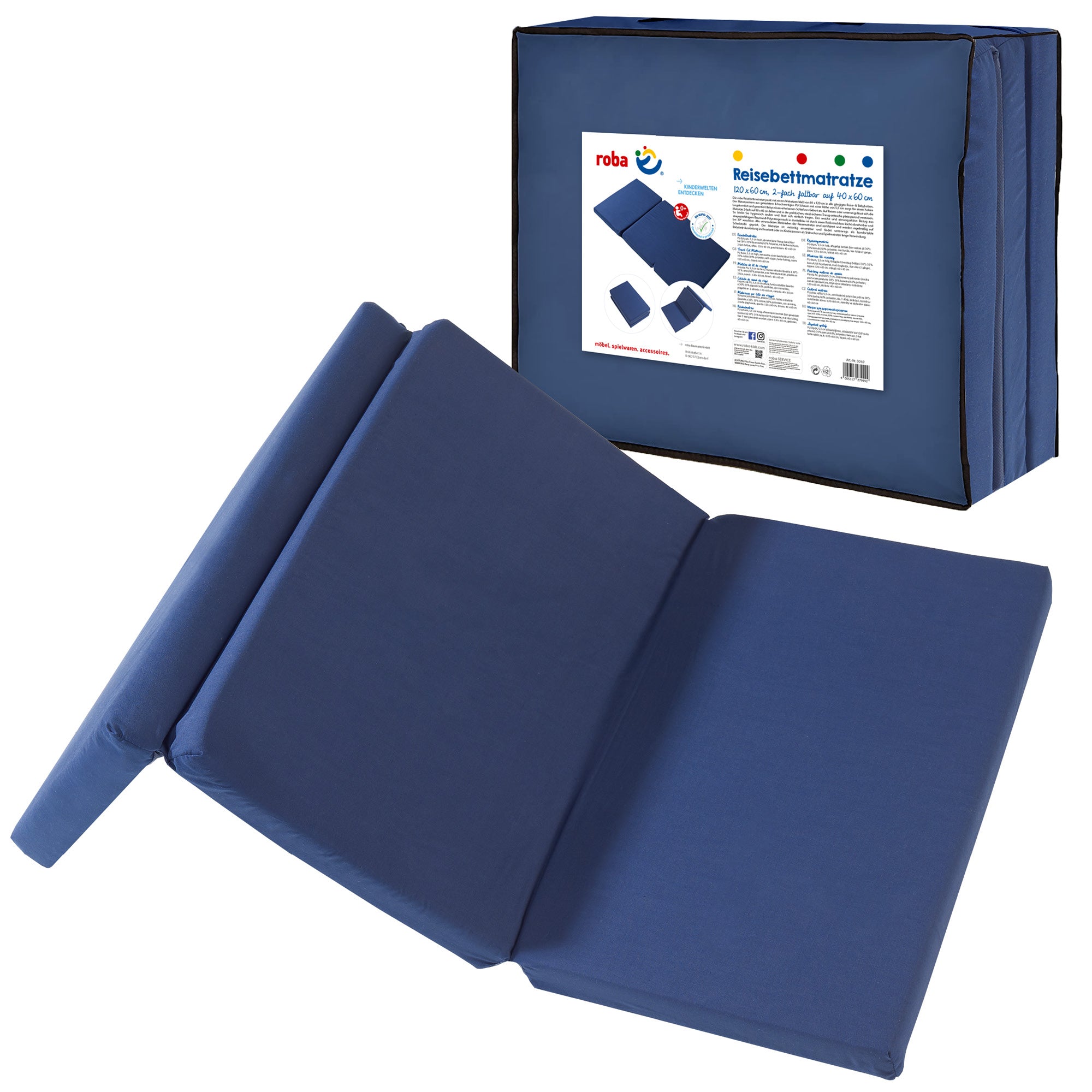 Roba 0269 Reisebettmatratze dunkel blau – Reisematratzen - Produktbild 3