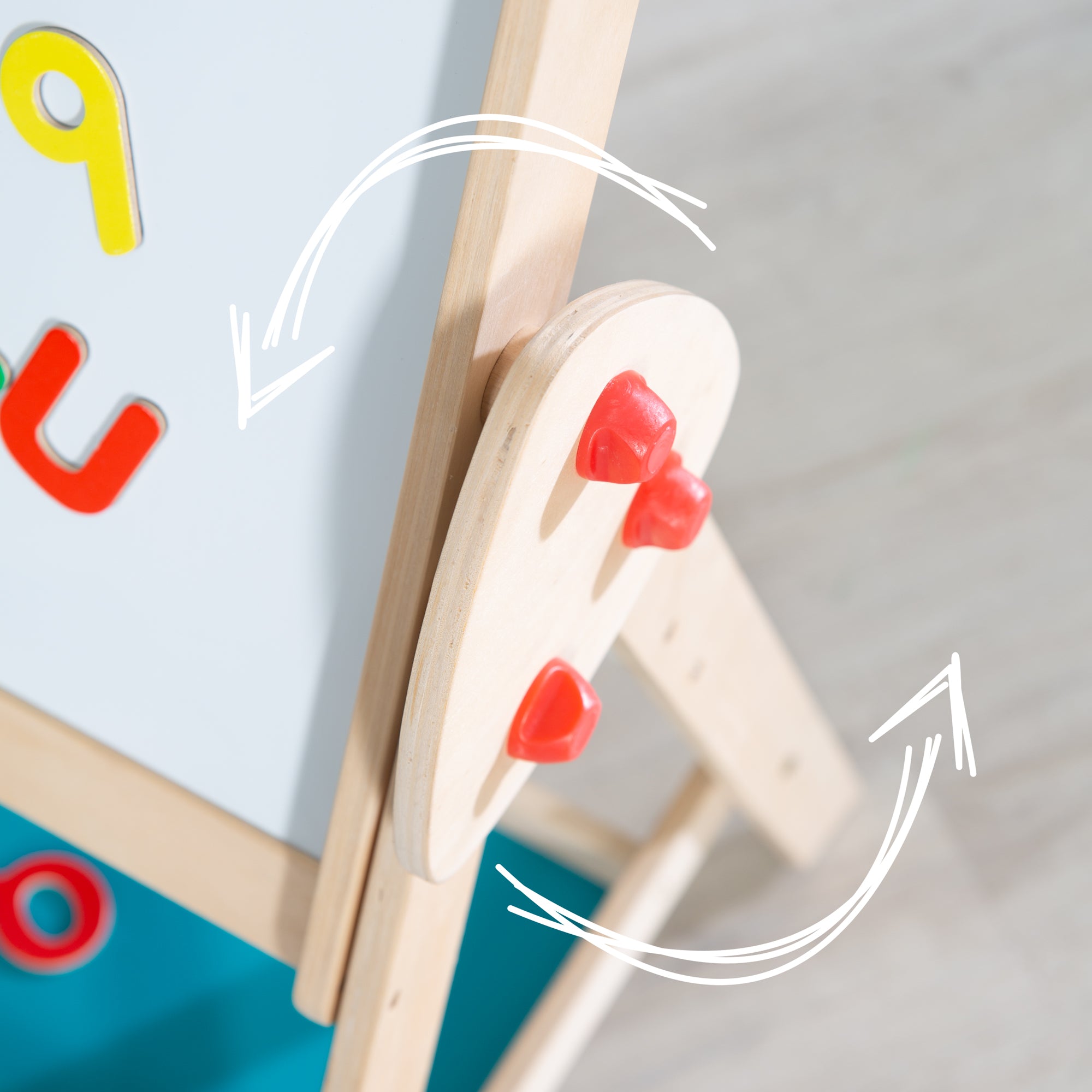 Roba 7015FE Standtafel mit Hocker Fuchs & Eule natur lackiert – Tafeln - Produktbild 10