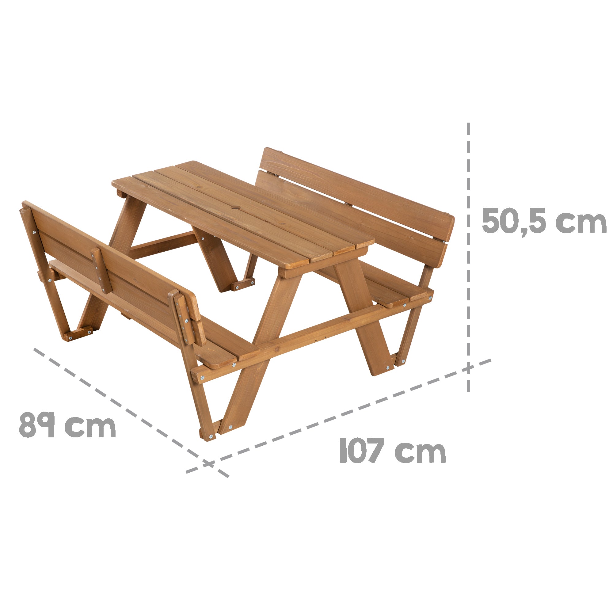 Roba 456007TEV190 Kindersitzgruppe + Lehne/kissen teak teakholz farben – Outdoor + - Produktbild 3