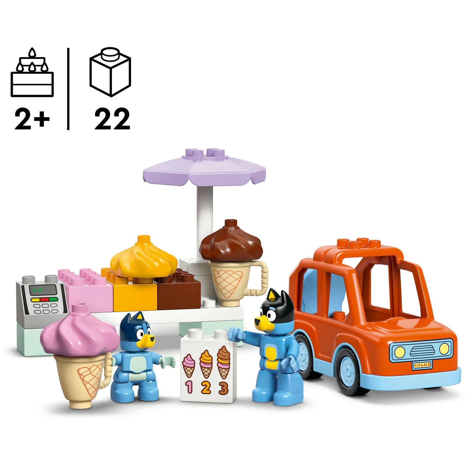 LEGO® Bluey 10458 Ausflug zur Eisdiele mit Bluey