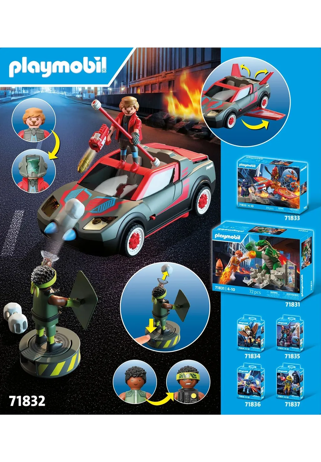 PLAYMOBIL 71832 Helden-Multifunktionsfahrzeug