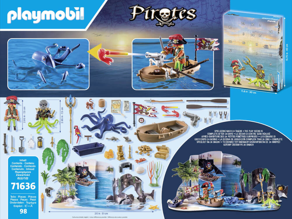 PLAYMOBIL 71636 Adventskalender: Piraten