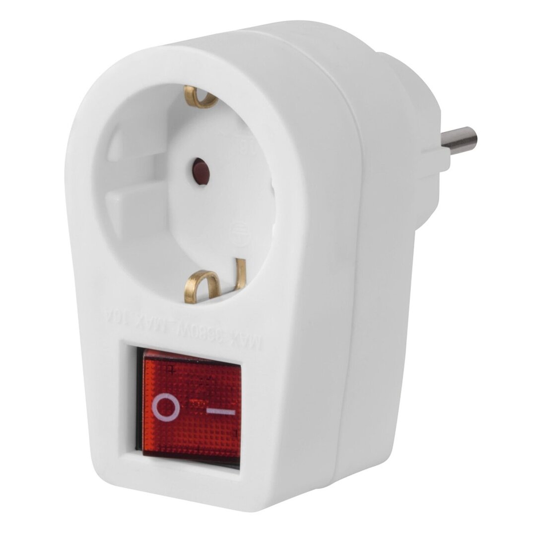 Hama_STECKDOSENADAPT/SCHUKO/2P.SCH_223213, Adapter, Elektronik, Postfach, Stecker