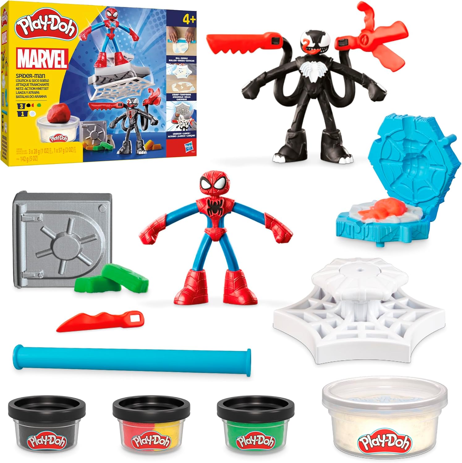 Play-Doh MARVEL Spider-Man Netz-Action Knetset Spielset Play-Doh MARVEL Spider-Man Netz-Action Knetset Spielset