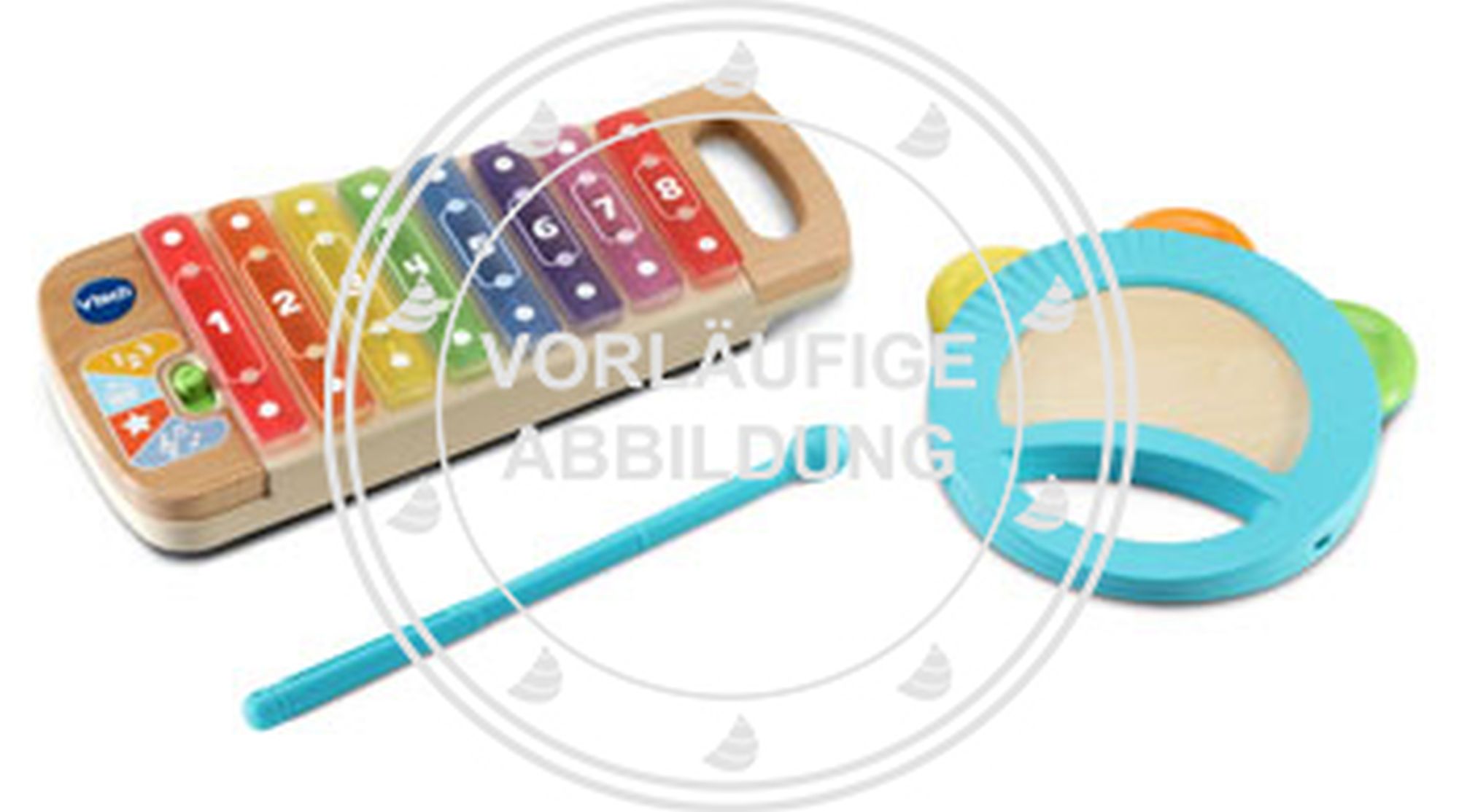 VTech Interaktives Holz-Xylofon mit Tamburin